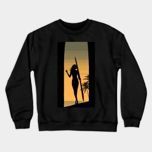 Surfer Girl Crewneck Sweatshirt